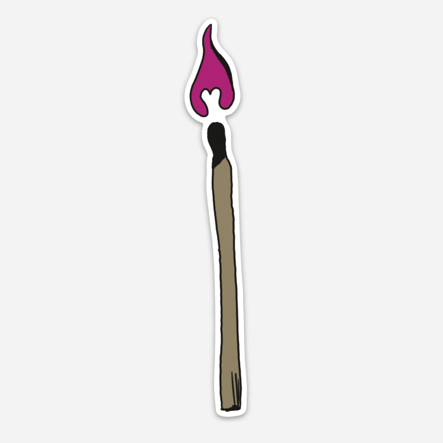 Flaming Pink Match Sticker